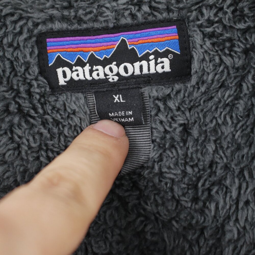 Patagonia Shirt Jacket Men XL Isthmus Quilted Snap Sherpa lined Nylon Forge gray - Picture 4 of 16